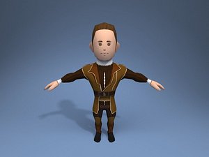 nobleman character ar 3D model