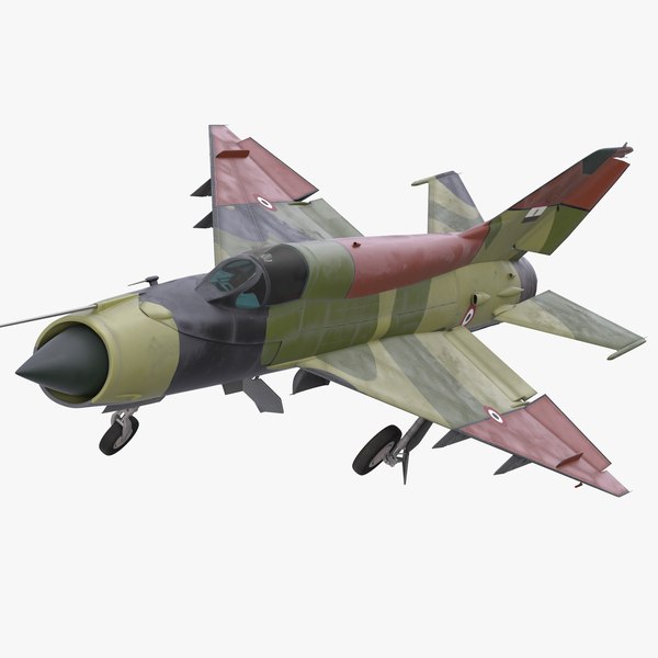 mig-21 egyptian air force 3d model