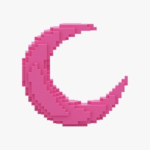 3D Pink Moon