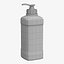 3D model spray bottle plastic