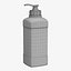 3D model spray bottle plastic