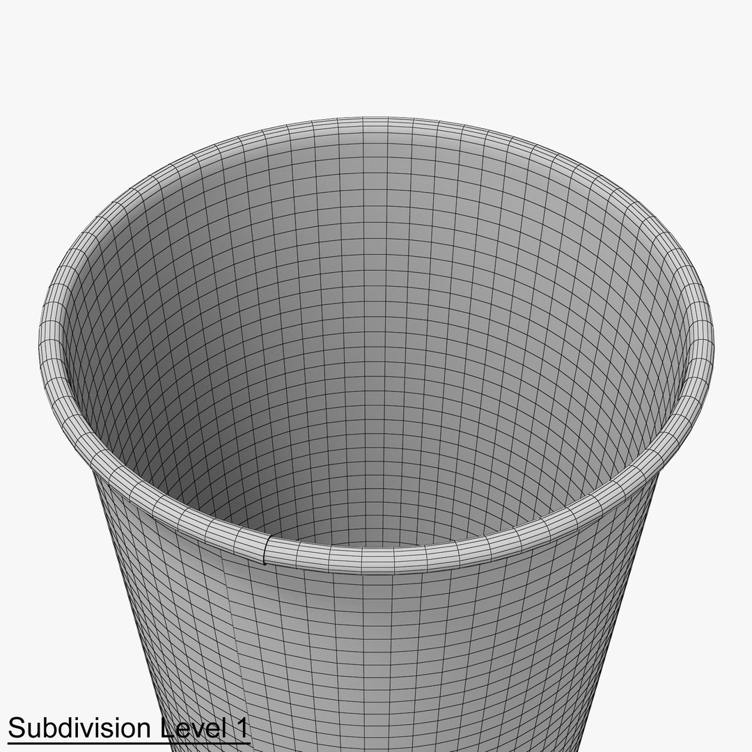 Paper cups set 3D model - TurboSquid 1430947