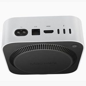 3D Apple Mac Mini Low Poly