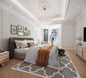 Modern bedroom 3D model