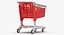 plastic shopping cart 01 3D model