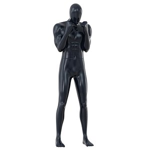 male mannequin stands boxer 3D model