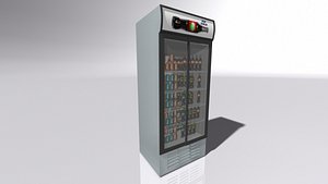 3D model drinks fridge