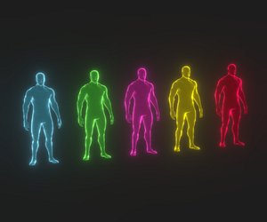 3D Animated Human Hologram Male 28 Animations