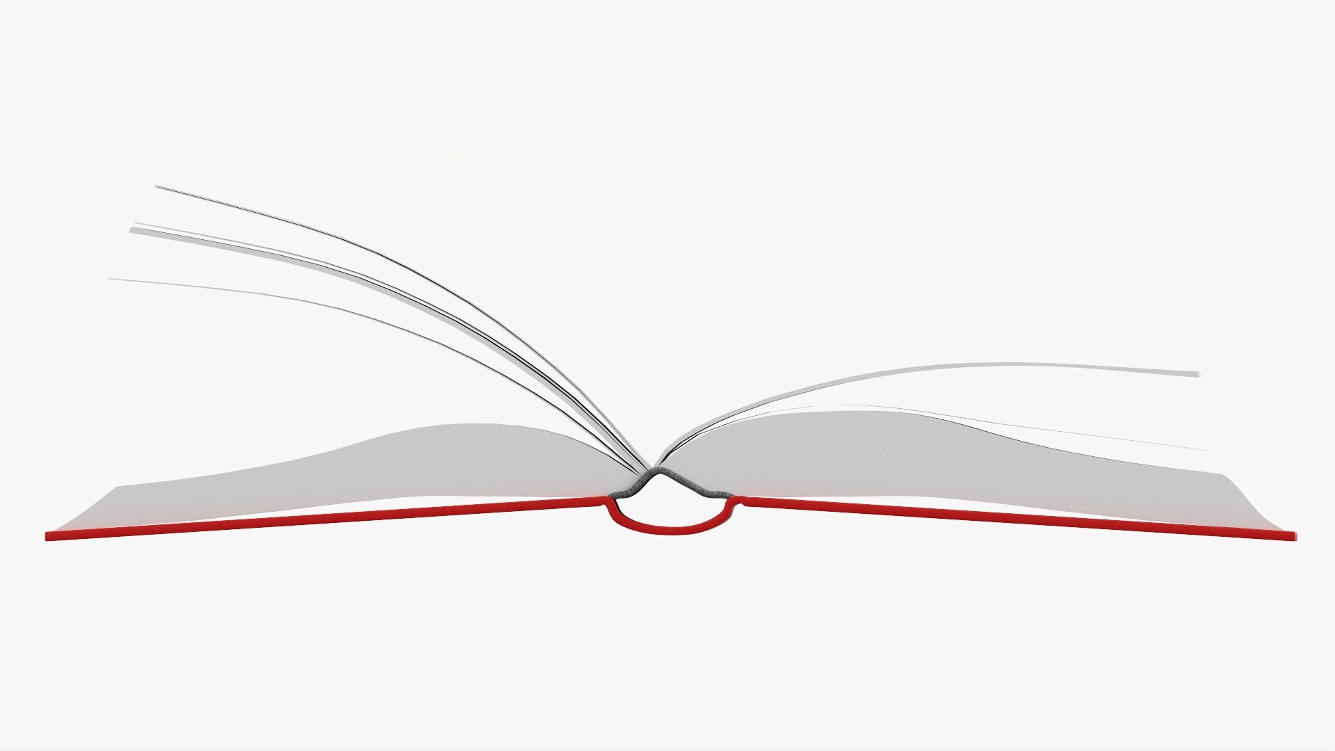 3D Open Book Mockup 01 - TurboSquid 1766250