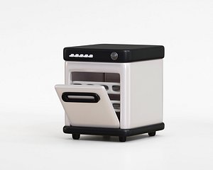 Cartoon Dishwasher 3d model