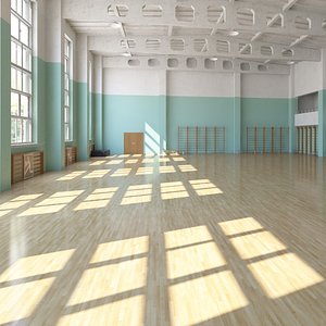 3D Indoor Base Arena 3 model