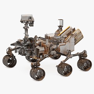 curiosity mars rover dusty 3D model