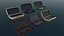 SCI-FI highpoly and lowpoly Crates Cases Containers animation 4K