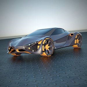 E futurON futuristic car