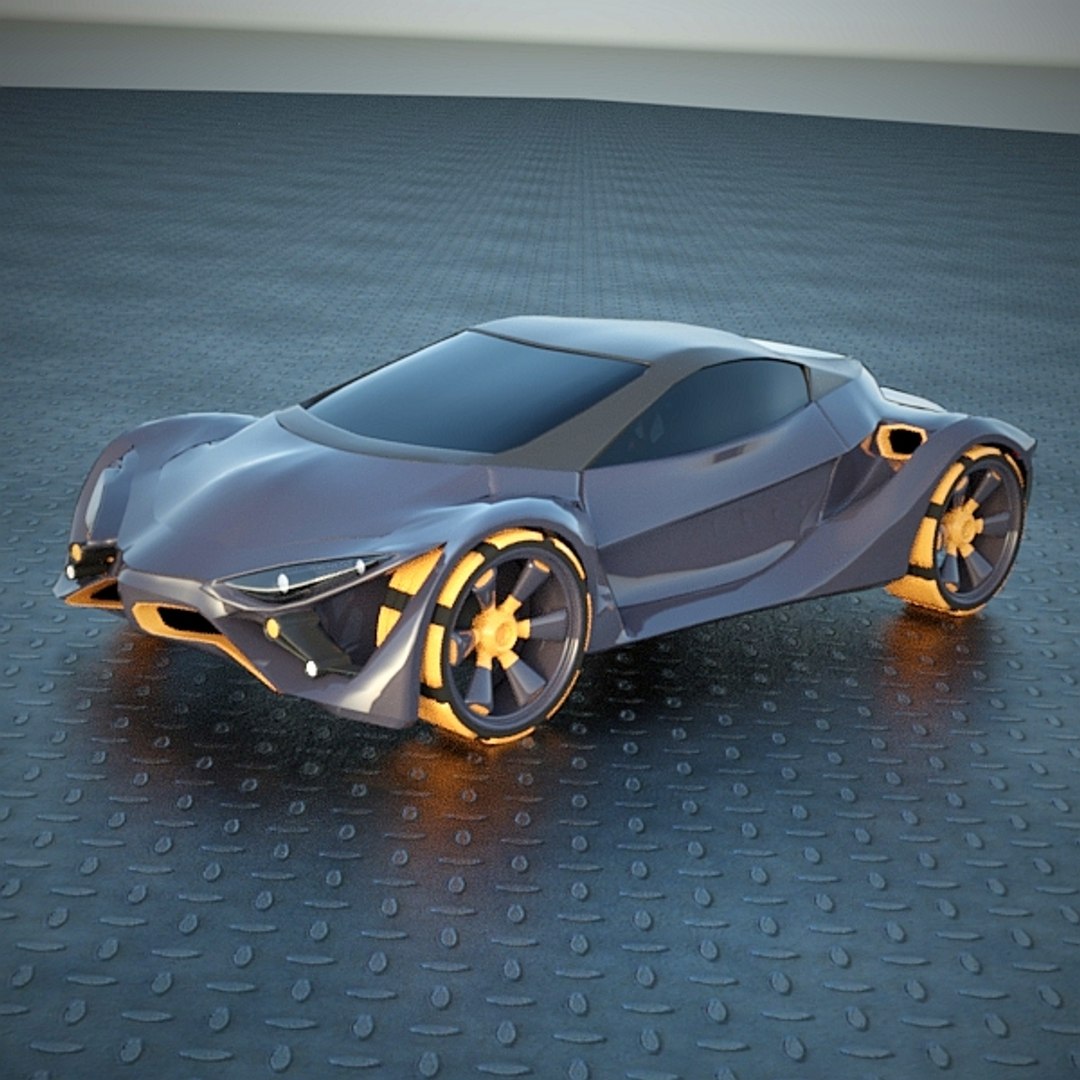 Futuristic Car Vehicle 3d 3ds