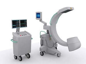 x-ray machine c medical equipment 3d 3ds