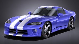 LowPoly Dodge Viper GTS 1996