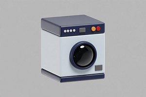 Washing machine Cartoon 3D model