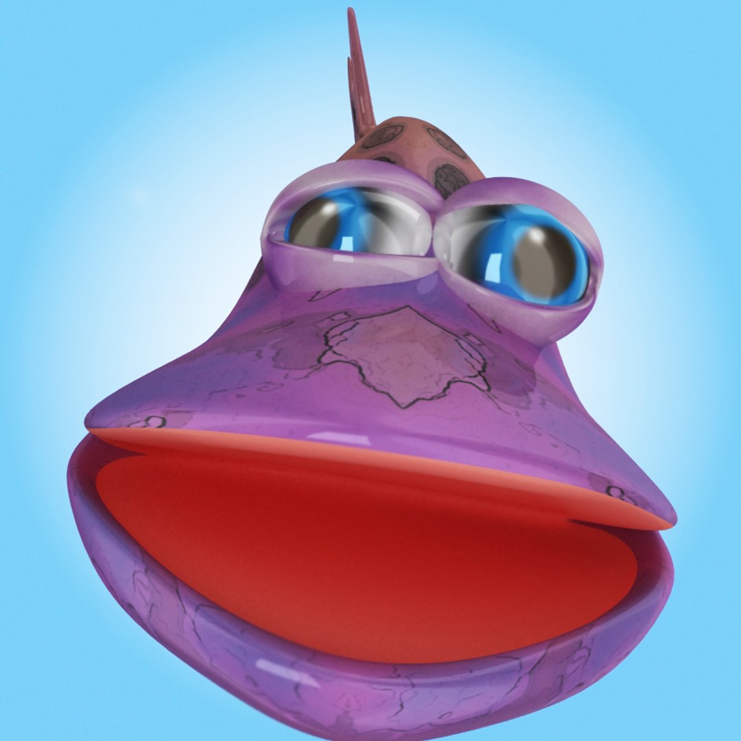 Cartoon Fish 3d Model