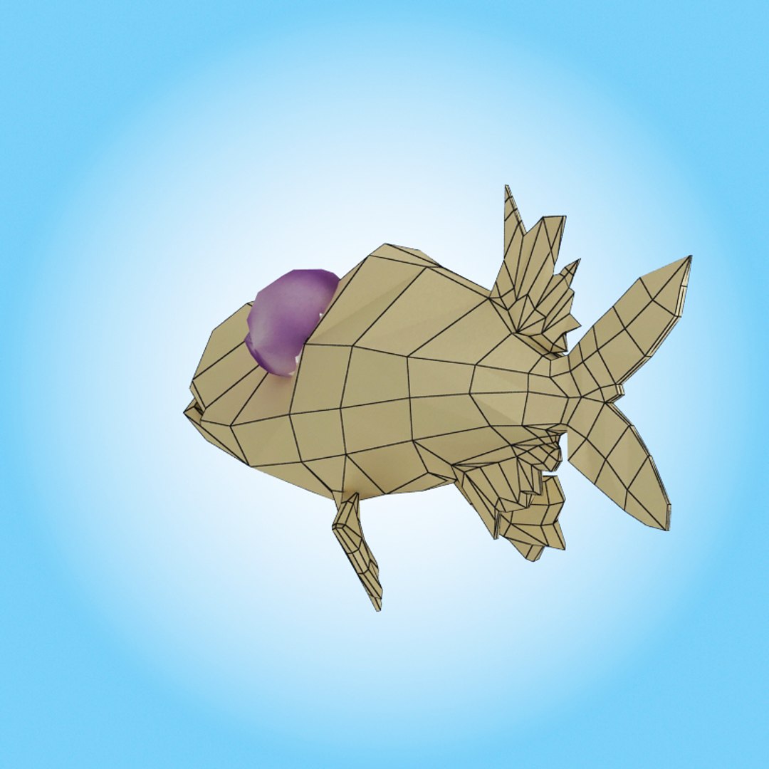 Cartoon Fish 3d Model