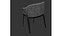 Potocco upholstered chair with armrests trousse