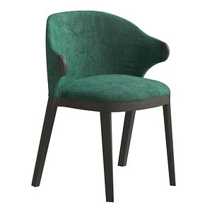 3D Potocco upholstered chair with armrests trousse