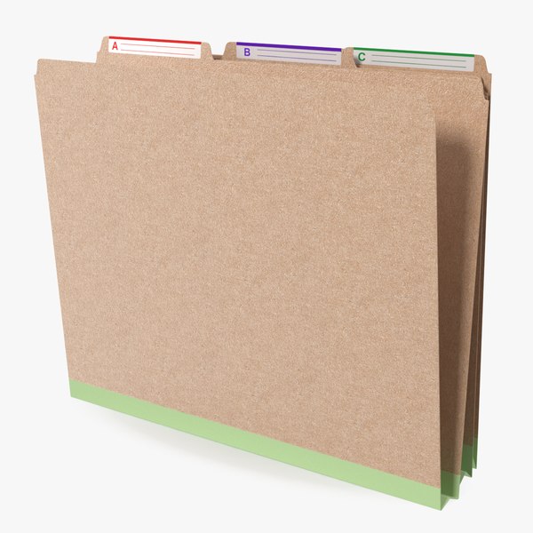 Brown Cardboard File Folder 3D - TurboSquid 1797884