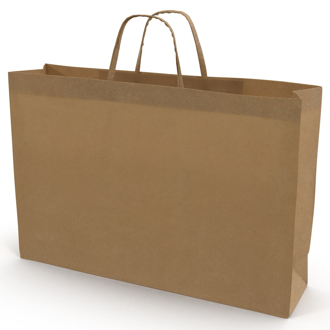Paper Bag 4 3D model preview
