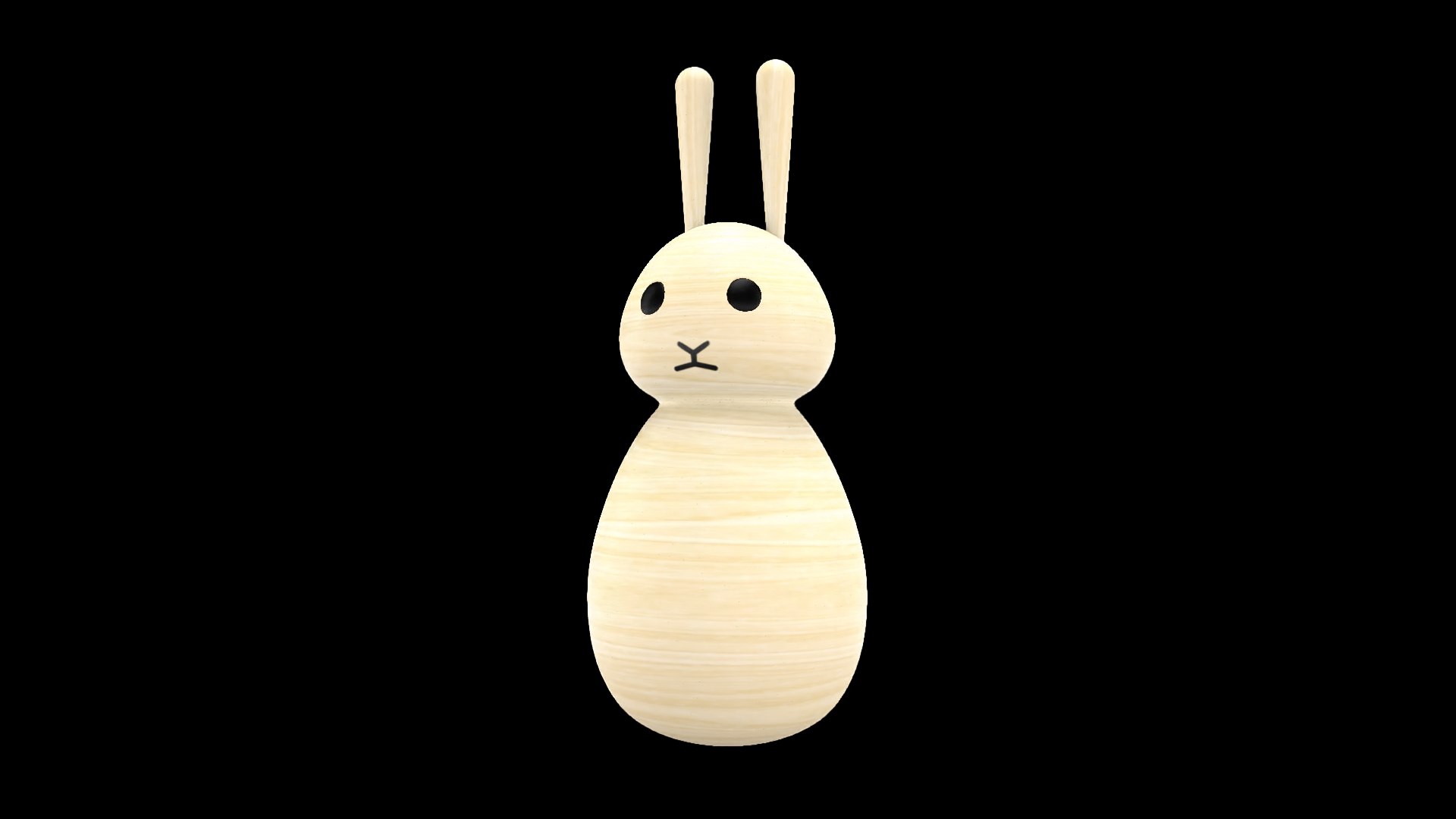 3D Rabbit Wood Design Model - TurboSquid 1622755