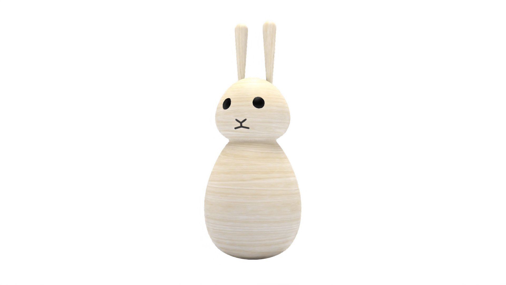 3D Rabbit Wood Design Model - TurboSquid 1622755