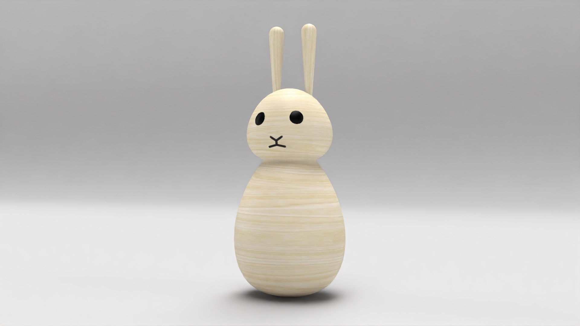 3D Rabbit Wood Design Model - TurboSquid 1622755