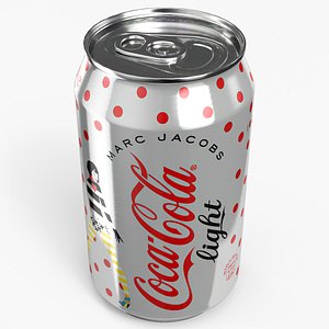 Beverage Can 330 ml Coca Cola Light 3D model