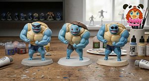 Squirtle Squad - Split and with Assembly Keys model