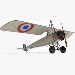 3dsmax morane-saulnier l type fighter aircraft