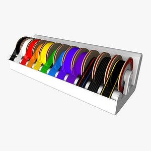 multi-roll tape dispenser 3d obj