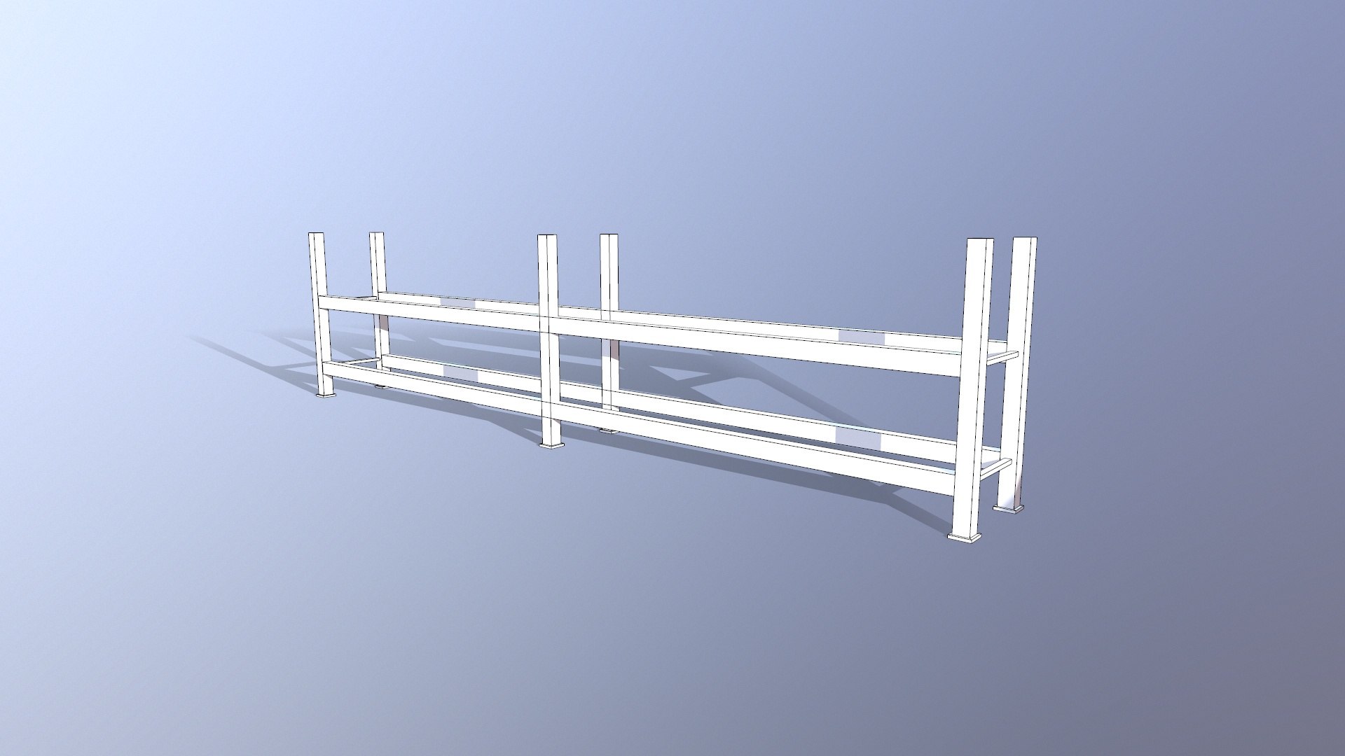 Pipe Structure Rack 3D - TurboSquid 2288136