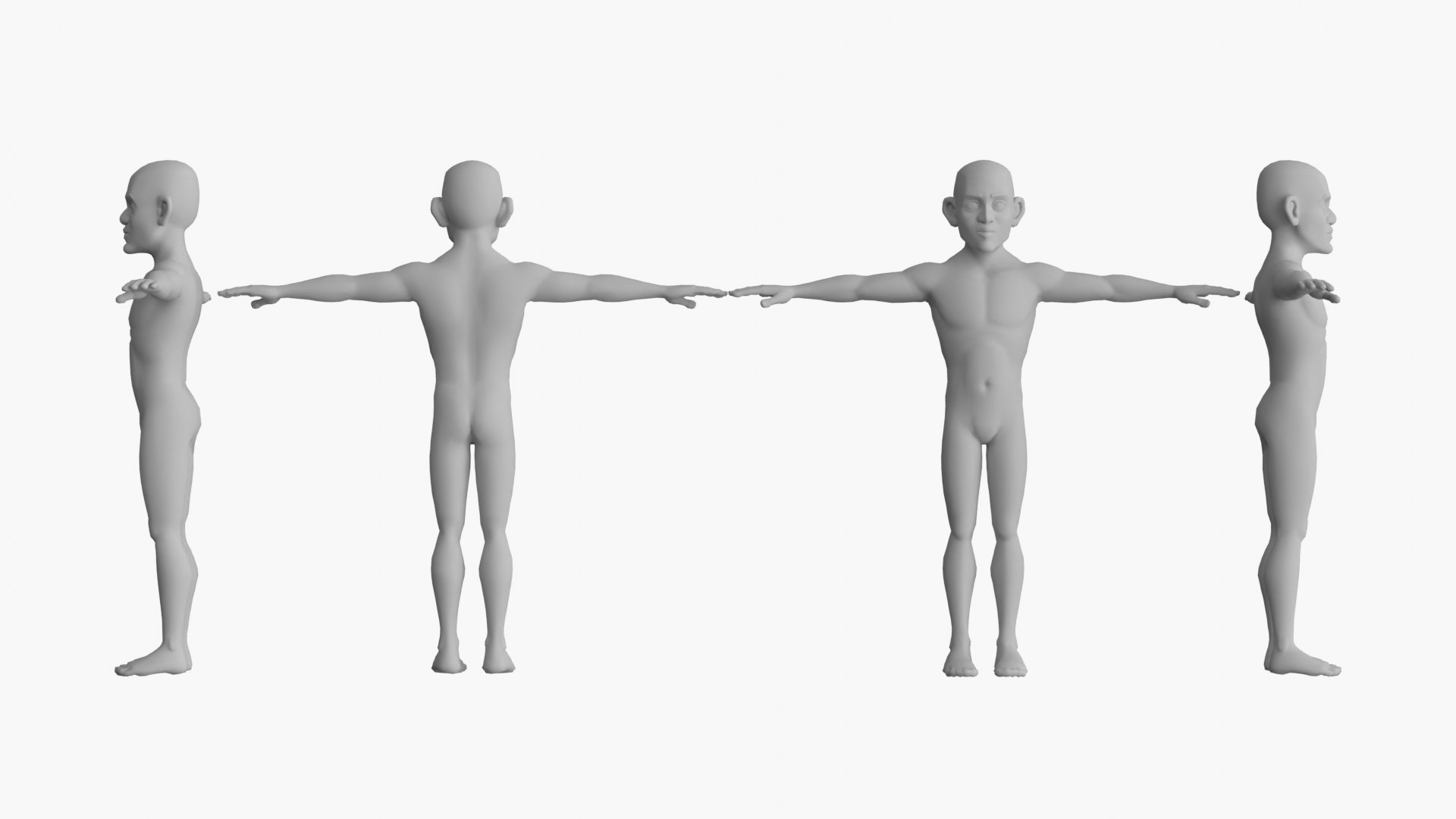 3D Stylized Character Base Mesh - Volume 1 - TurboSquid 2256918
