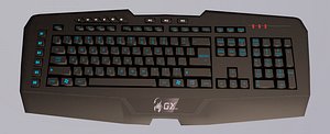 multimedia keyboard 3d obj