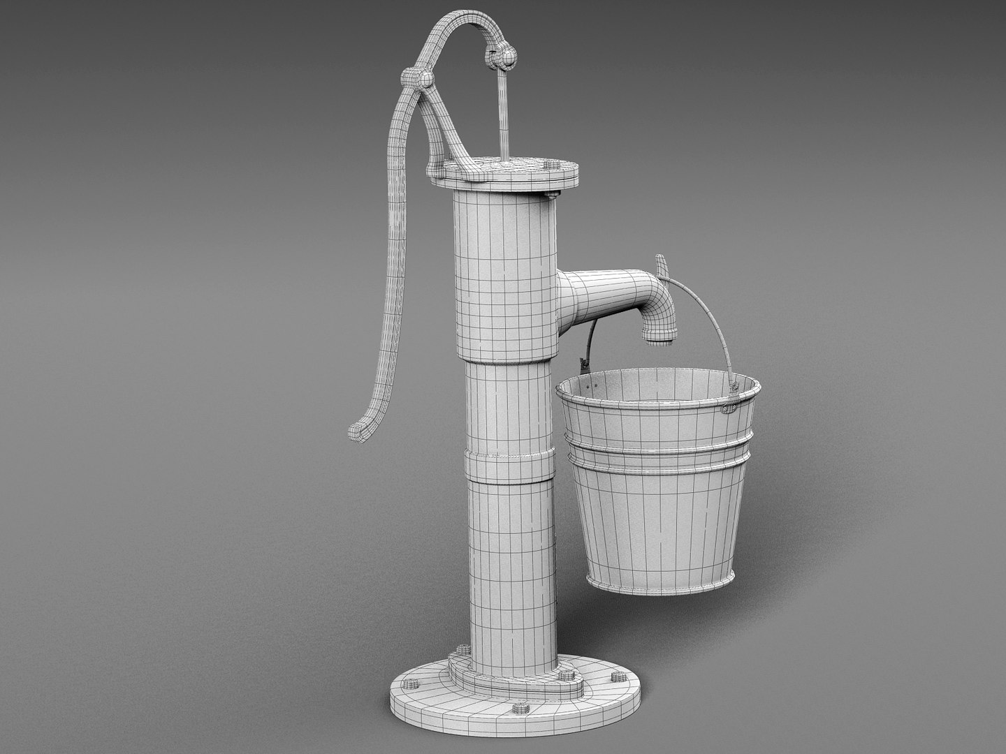 Water Pump Bucket Model - TurboSquid 1323681