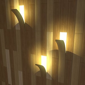 3D model creative lamp boards