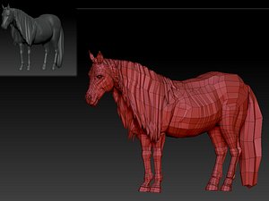 3D horse