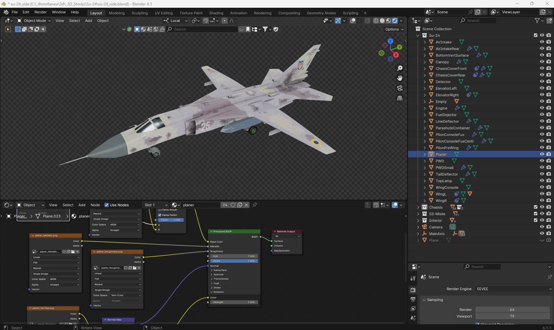 3D Ukrainian Sukhoi Su-24 Fencer https://p.turbosquid.com/ts-thumb/Wh/weS48r/Xh/screen_blender/jpg/1736801643/1920x1080/fit_q87/65d4067221cf0c6fa09b20a24764d66f24c2f86e/screen_blender.jpg