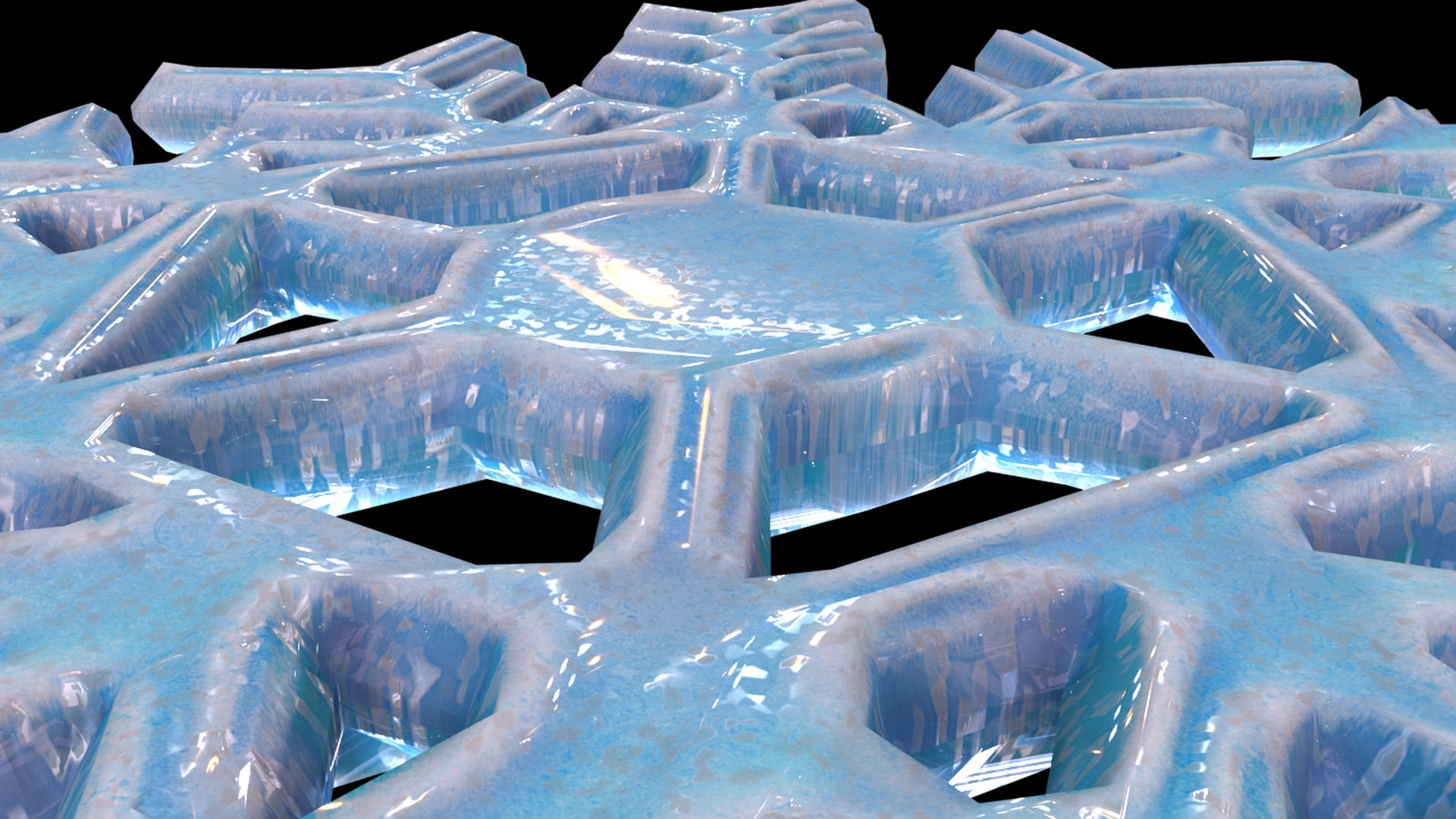 2 Different Snowflake 3D Model - TurboSquid 1653566