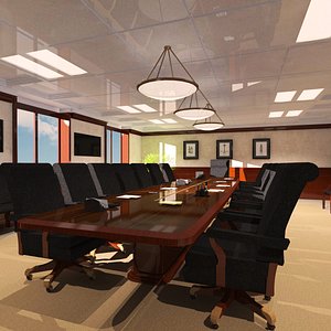office meeting room 3D model