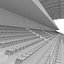 3D Stadium Tribune 07 model
