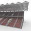 3D Stadium Tribune 07 model