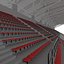 3D Stadium Tribune 07 model