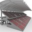 3D Stadium Tribune 07 model