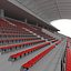 3D Stadium Tribune 07 model