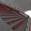 3D Stadium Tribune 07 model